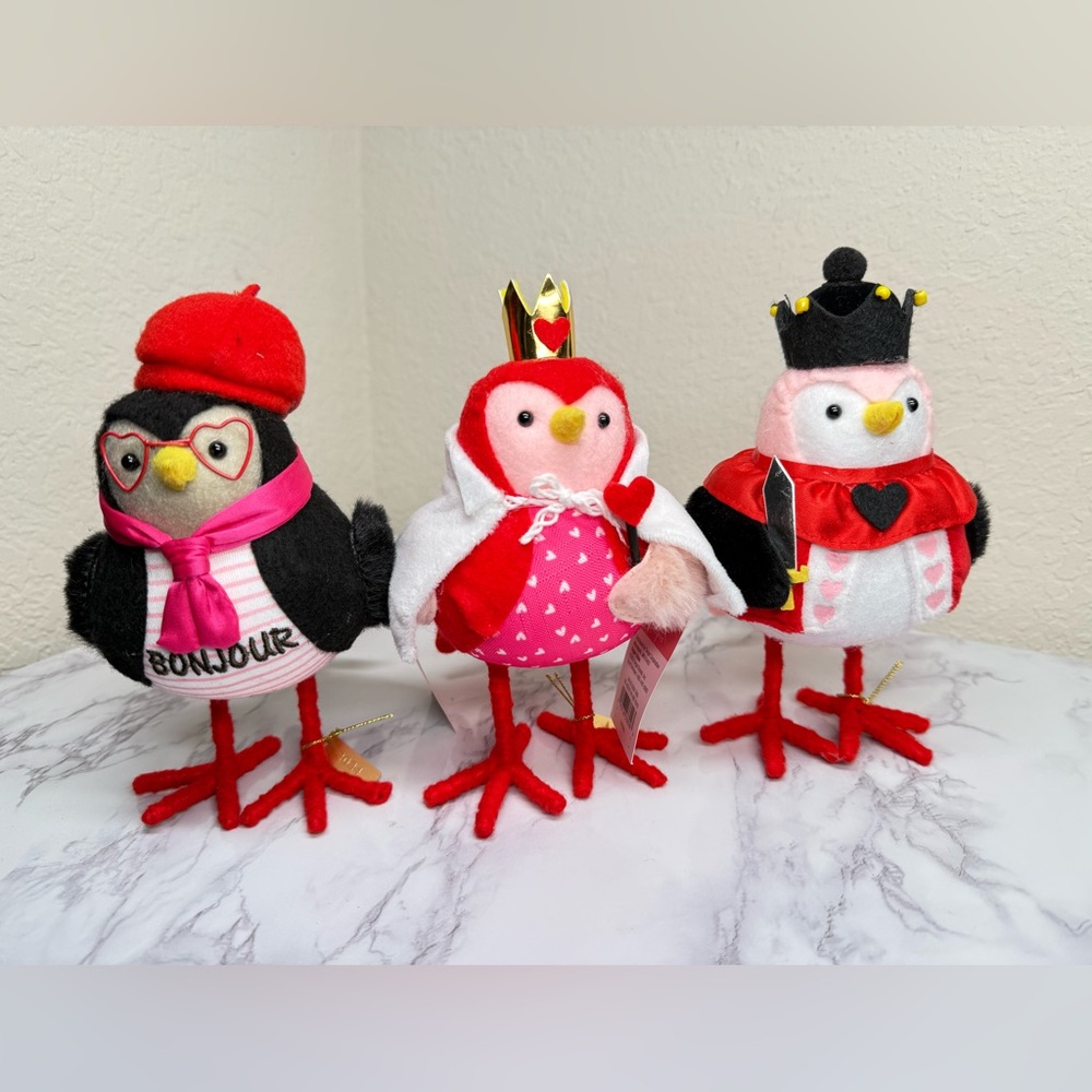 Target Spritz Valentine 2024 Fabric Birds ~ Queenie, Kingsley & Cherie